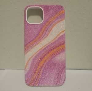 Pink sparkling iPhone 13 protective phone case